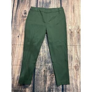 Soft Surroundings Women's Petite High‎ Rise Green Dress Pants Size Large